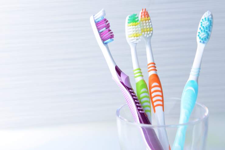 Colorful toothbrushes