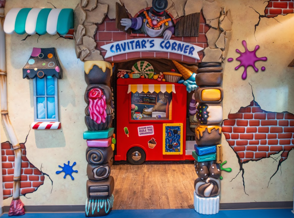 "Cavatar's Corner" Prize Station at Escondido Pediatric Dental Office - The Super Dentists