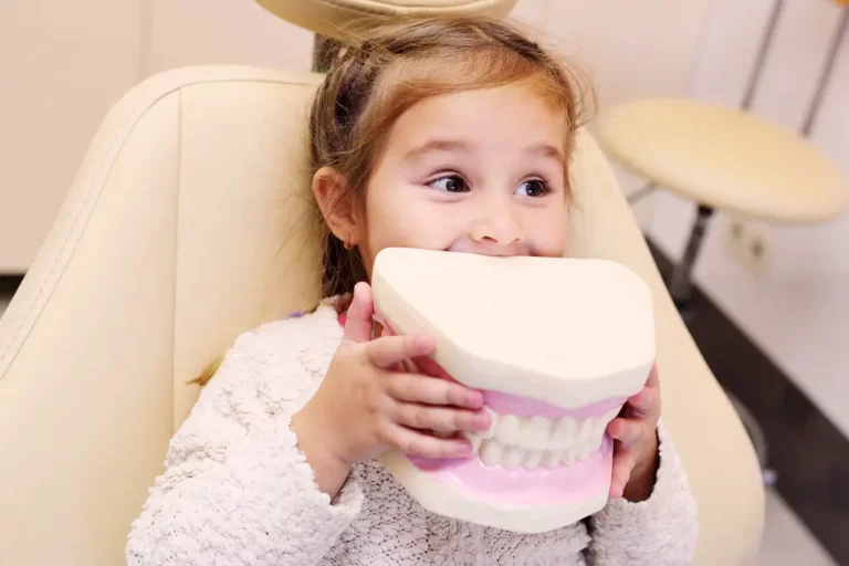 A child at the dentist