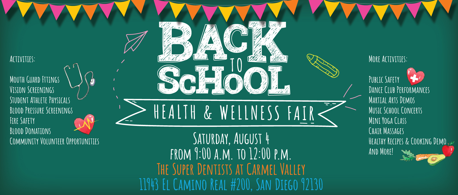 Join The Super Dentists’ Back-To-School Health & Wellness Fair