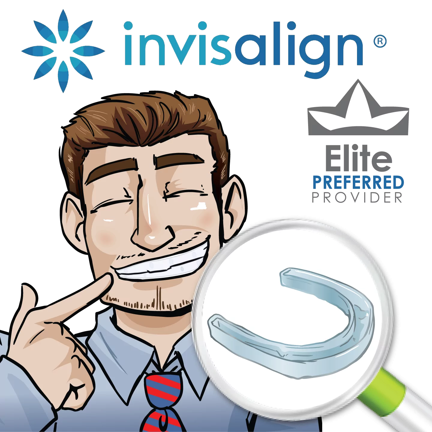 invisalign Image of man with invisalign