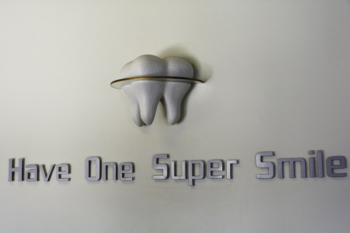 Tooth on Wall at The Super Dentists office in Oceanside, CA
