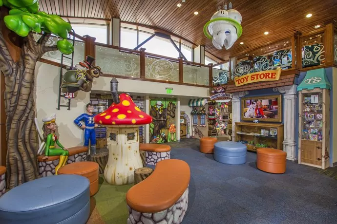 Interior Playground and Toystore - The Super Dentists Pediatric Dental Office in Carmel Valley